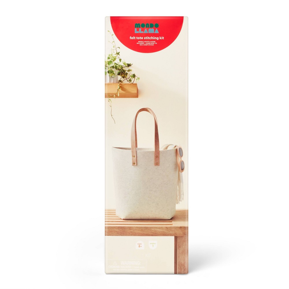 Sew - Your - Own Felt Tote Craft Kit - Mondo Llama™