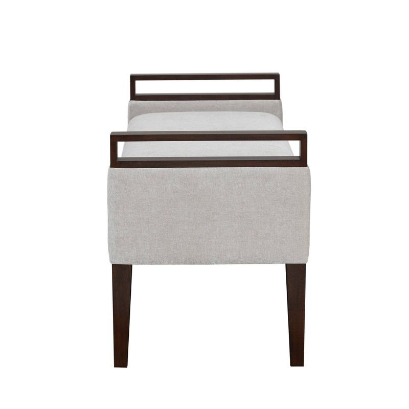 Sloane Upholstered Accent Bench Light Gray - Martha Stewart, 5 of 8