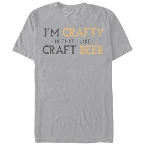 Men's Lost Gods I'm Crafty I Like Craft Beer T-Shirt - 1 of 3