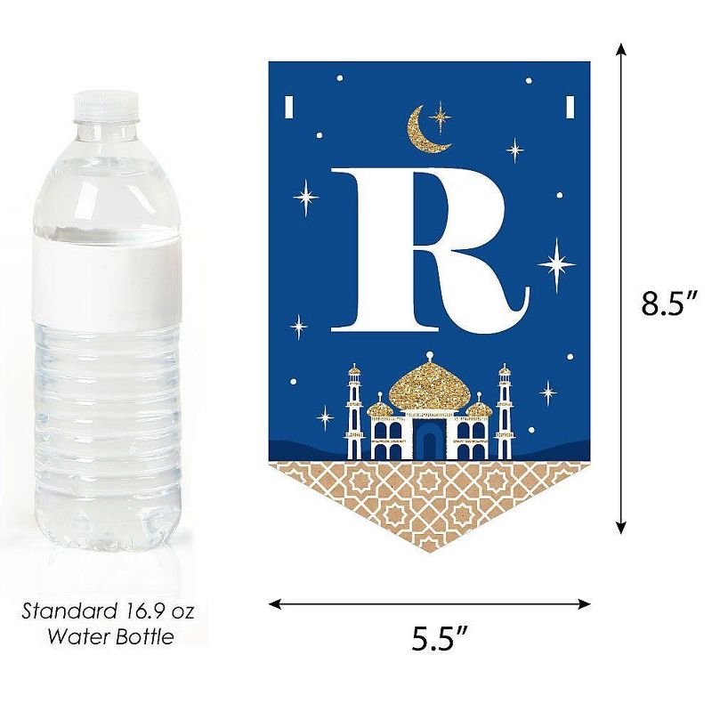Big Dot of Happiness Ramadan Mubarak - Bunting Banner - Party Decorations - Ramadan Mubarak, 3 of 5