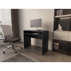NicBex Home Office Desk 16.5" L Modern Computer Desk with Large Open Storage Shelf and Wooden Desktop for Office, Study, Living Room - 1 of 4