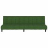 vidaXL Sofa Bed Dark Green Velvet (100% polyester), wood, plastic Compact - 4 of 4