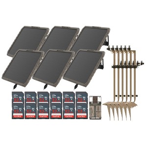 Stealth Cam Mounting Post for Camera& Solar Pak with FieldMAX Solar Battery Pack 32GB Memory Cards and Card Reader (6 Pack) - 1 of 4