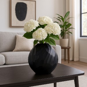 Ceramic Vase for Living Room Decor - Decorative Flower Vase for Home Decor, Bedroom Accent, or Office Display - 1 of 4