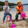 The Big Dig Ride-On Excavator Sandbox Digger, Metal Toy, 360-Degree Seat, Pink - 4 of 4