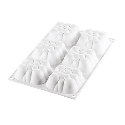 Silikomart "CLOUD 120" Flexible Baking & Freezing Mold, 2.57 Oz, 6 Cavities