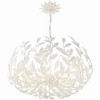 Crystorama Lighting Broche 6 - Light Chandelier in  Matte White - 3 of 4