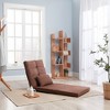 SKONYON 3-in-1 Convertible Floor Chair: Sofa, Lounger & Bed with 14-Position Recline - 2 of 4