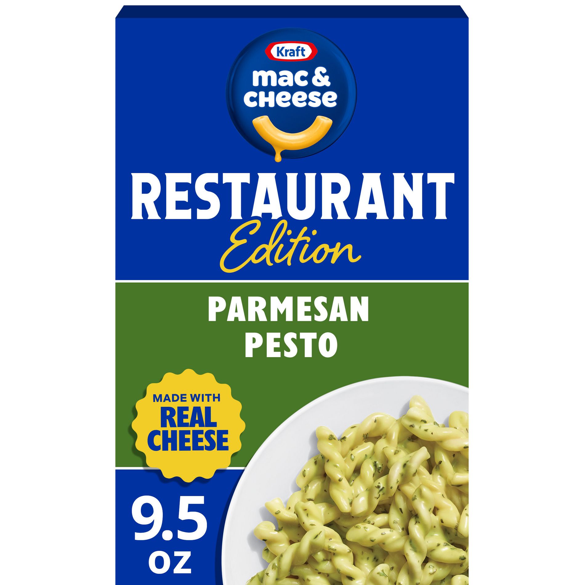 Kraft Restaurant Edition Parmesan Pesto Mac and Cheese Pasta - 9.5oz
