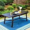 9pc Patio Set with Steel Expandable Table & Padded Sling C-Spring Arm Chairs - Captiva Designs: Outdoor Furniture Set, Weather-Resistant - 2 of 4