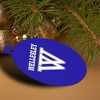Wellesley College Primary Logo Aluminum Holiday Christmas Tree Ornament - 4 of 4