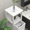 VYNXARIA Bathroom Floor Cabinet with 2 Drawers and 1 Storage Shelf,Freestanding Wood Storage Organizer Cabinet-White - 2 of 4