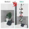 Shower Caddy Corner, 4 Adjustable Shelves with Tension Pole, Bathtub Storage Organizer for Shampoo Accessories, up to 123 Inch - 3 of 4
