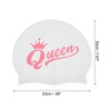 Unique Bargains Silicone Crown Waterproof Swim Cap 1 Pc - 4 of 4