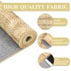 Washable Rugs 6x9 for Modern Low-Pile Area Rug with Non-Slip Backing, Striped Carpet, Non-Shedding Soft Floor Rug, Khaki - 4 of 4