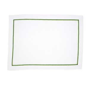 Saro Lifestyle Embroidered Line Design Placemat (Set of 4) - 1 of 4