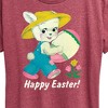 Women's - Instant Message - Vintage Happy Easter Short Sleeve Graphic T-Shirt - 2 of 4