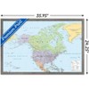 Trends International North America Map 2024 Framed Wall Poster Prints - 3 of 4