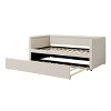 CAVINAS Twin Size Modern Style Upholstered Daybed Bed Frame with Trundle,Wooden Bed Frame for Bedroom,Guest Room - 4 of 4