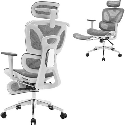 Office Chair with Footrest Support, High Back Ergonomic Chair, High Back Seat, Home, Office, Study, Gaming