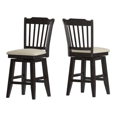24" South Hill Spindle Back Swivel Counter Height Chair - Inspire Q