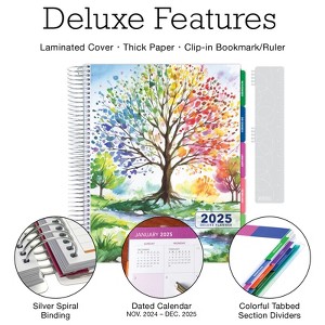 Global Printed Products Deluxe CY 2025 Planner - 7"x9" (Tree Seasons) - 1 of 4