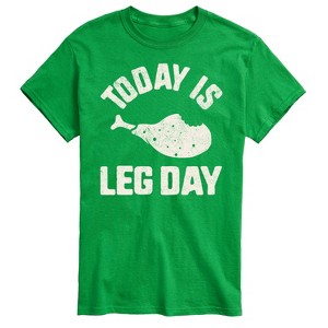 Men's - Instant Message - Today Is Leg Day Short Sleeve Graphic T-Shirt - 1 of 4