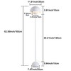64.96 in. White 1-Light Standard Floor Lamp - 2 of 4