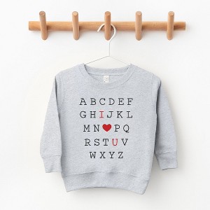 The Juniper Shop Alphabet I Love You Youth Ultra-Soft Graphic Sweatshirt - 1 of 3