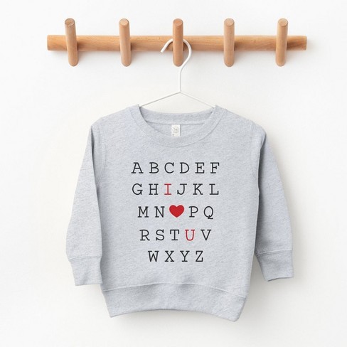 The Juniper Shop Alphabet I Love You Youth Ultra-Soft Graphic Sweatshirt - image 1 of 3