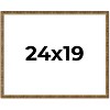 PosterPalooza | Textured Gold Picture Frame - UV Acrylic, Backing Board, Hanging Hardware Included - 3 of 4