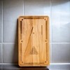 Slickblue 18"x11" Pine Wood Pool Table Shaped Board – Great for Serving & Decorating in Your Entertainment Area - 4 of 4