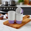 Unique Bargains Curled Rim Disposable Baking Cups Greaseproof Paper 2.56"x1.57" 50 Pcs - 2 of 4