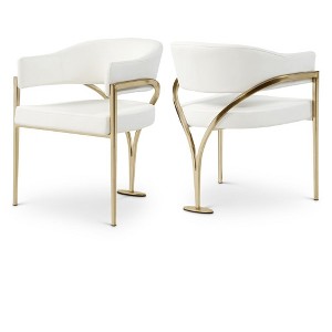 Meridian Furniture,Madelyn Velvet Dining Chair, Set of 2 - 1 of 4