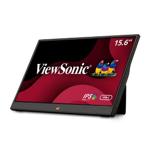 ViewSonic VA1655 15.6 Inch 1080p Portable IPS Monitor with Mobile Ergonomics, USB-C and Mini HDMI for Home and Office - 1 of 4