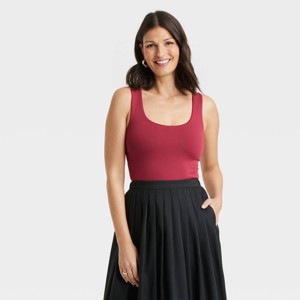 Women's Slim Fit Seamless Tank Top - A New Day™ - 1 of 4