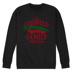 Men's - National Lampoon - Christmas Vacation Griswold Family Tree Graphic Fleece Sweatshirt - 1 of 4