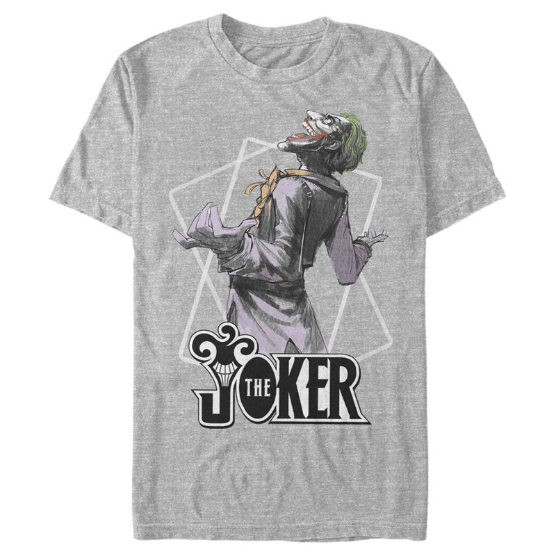Men's Batman Joker Maniacal Card T-Shirt, 1 of 4