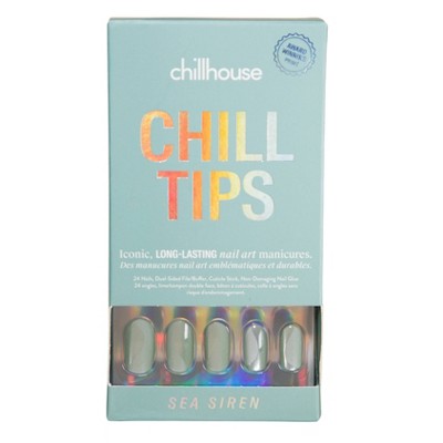 Chillhouse Chill Tips Press-On Fake Nails - Sea Siren - 24ct