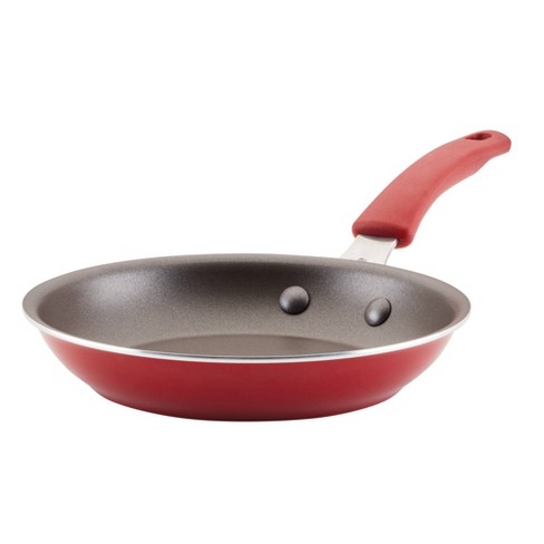 Rachael Ray , Aluminum Nonstick Frying Pan, 8.5 in Red