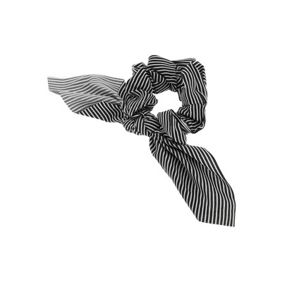 Unique Bargains Stylish Bow Striped Hair Ties 1 Pc