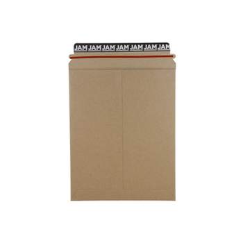 JAM Paper Stay-Flat Photo Mailer Envelopes 9x11.5 Kraft Self-Adhesive Closure 8866643B