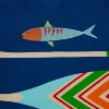 Lake Life Oars Accent Pillow Blue - Pillow Perfect: UV & Weather-Resistant, Nautical Lumbar - 2 of 4