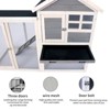 DOMETOUR Deluxe Wooden Chicken Coop Rabbit Hutch Poultry Cage Habitat Gray - 4 of 4