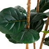 Nearly Natural 5-ft Artificial Fiddle Leaf Tree in Decorative White Planter - image 3 of 4