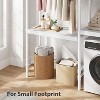 5-Tier Wood Over-the-Washer Dryer Storage Shelf " A+B - Adjustable Height Laundry Organizer with Double-Layer Wood Shelves, Space-Saving Design - 3 of 4