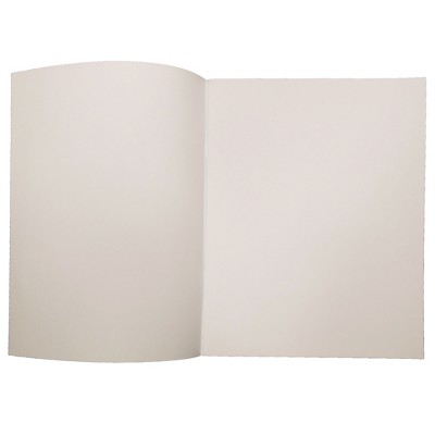 Ashley Portrait Hardcover Blank Pages Book, White