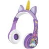 eKids Unicorn Academy Bluetooth Headphones for Kids, Over Ear Headphones with Microphone – Multicolor (UA-B52.EXv24) - 2 of 4