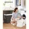 SONGMICS Laundry Hamper with Lid Clothes Hamper with 2 Removable Liner Bags & 6 Mesh Bags - 2 of 4