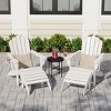 WestinTrends Highland 4-Piece Outdoor Patio HDPE Adirondack Chairs With Ottomans and Cup Holder Set - 2 of 4